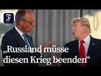 Merz sieht Chance auf gemeinsame neue US-EU-Sanktionen gegen Russland