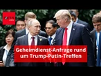 Geheime Anfrage: Deutscher Konsul gibt Hinweis, wo genau sich Putin und Trump treffen