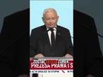 Konferencja prezesa Prawa i Sprawiedliwości Jarosława Kaczyńskiego