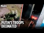 Ukrainian troops OPEN FIRE on Russian positions in rare frontline POV footage