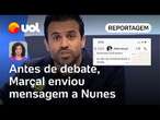 Marçal enviou mensagem a Nunes antes de debate: 'Não sou favorável a atacar família' | Raquel Landim