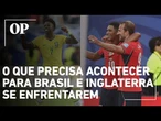 Inglaterra avança e pode cruzar o caminho do Brasil na Copa do Mundo
