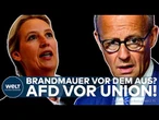 DEUTSCHLANDTREND: AfD vor Union – Immer mehr Deutsche stellen Brandmauer infrage!