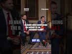 JD Vance cracks jokes: 'That makes me feel like s***' #foxnews #shorts #usa #us #news #new #politics