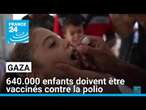 640.000 enfants doivent être vaccinés contre la polio dans la campagne qui commence à Gaza