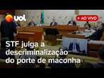 STF retoma julgamento que pode descriminalizar o porte de maconha para uso pessoal; assista ao vivo