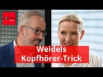 "Die haben sie wieder gelinkt": Jan Fleischhauer enttarnt Weidels Kopfhörer-Trick