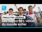 Les supporters du PSG venus du monde entier pour la finale de la Ligue des champions en Hongrie