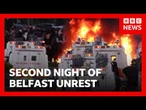 Second night of unrest after Belfast knife attack | BBC News