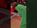 La gioia della commentatrice tv Consuelo Mangifesta per la vittoria delle azzurre del volley