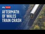 Watch live: Aftermath of Wales train crash that killed one person and left 15 in hospital