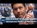 MEHRWERTSTEUER: Erhöhung auf 22 Prozent? So sollen Milliardenlöcher im Haushalt gestopft werden!