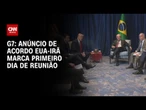 Anúncio de acordo entre EUA e Irã marca primeiro dia de cúpula do G7 na França | HORA H