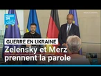 Zelensky et Merz prennent la parole après l'entretien avec Donald Trump • FRANCE 24