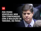MDB tem compromisso com a reeleição de Tarcísio de Freitas, diz Baleia Rossi | BASTIDORES CNN