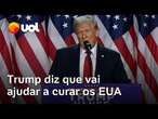 Trump vence nos EUA: Republicano faz discurso antes de resultado e diz que vai ajudar a curar o país