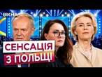 ТУСК та ФОН ДЕР ЛЯЄН ЗРОБИЛИ ГУЧНУ ЗАЯВУ ПРО УКРАЇНУ! Тільки послухайте, що НАМ ПООБІЦЯЛИ