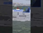 Moment tsunami hits Russian shoreline, destroying homes and sweeping buildings into the sea