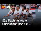 São Paulo vence o Corinthians por 3 x 1: ‘Teve todas as chances para golear’, diz Arnaldo Ribeiro