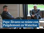 Pepe Álvarez justifica su reunión en Waterloo (Bélgica) con Carles Puigdemont en una rueda de prensa