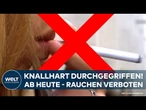 FRANKREICH OHNE FLUPPEN: Rigides Rauchverbot vertreibt Raucher weiter aus der Öffentlichkeit