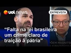 Eduardo Bolsonaro age contra o Brasil nos EUA, mas falta lei para crime de traição à pátria | Márlon