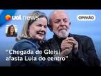 Lula envia recado para o Congresso ao nomear Gleisi Hoffmann ministra, diz Carla Araújo