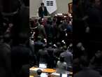 CHAOS in South Korean parliament after impeachment vote