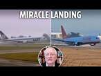 How huge jet LANDED without wheels as millions watched on TV & why Korean plane couldn't do same