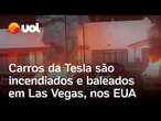 Carros da Tesla, de Elon Musk, são incendiados em Las Vegas: EUA falam em 'terrorismo interno'