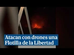 Una Flotilla de la Libertad que se dirigía a Gaza es bombardeada con drones
