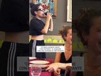 Ditonellapiaga improvvisa un karaoke in un ristorante