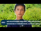 BLOCKADEN GEGEN AFD-PARTEITAG: „Eine völlige Idiotie“ | Sara Wagenknecht fordert Duell mit Weidel