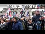 Thousands of Tommy Robinson supporters march through central London after far-right activist charged