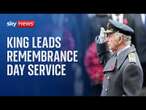 Watch live: King Charles III leads Remembrance Sunday service at the Cenotaph