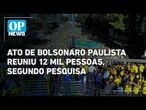 Ato de Bolsonaro na Paulista reuniu 12,4 mil pessoas, segundo USP| O POVO News