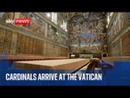 Cardinals arrive at Vatican before start of conclave
