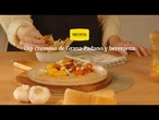 Dip cremoso de Queso Grana Padano DOP con berenjena asada: una receta fácil y llena de sabor