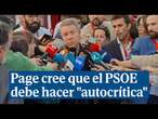 Page cree que el PSOE debe hacer 