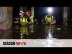 Torrential rains hit Spain as troops search for more flood victims in Valencia | BBC News