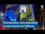 Tres heridos y tres detenidos tras una reyerta con armas blancas en Puente de Vallecas
