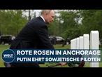 BESUCH VON FRIEDHOF IN ANCHORAGE: Putin erinnert an Weltkriegsallianz und sowjetische Opfer