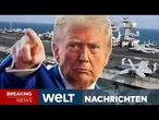 IRAN-KRIEG: Eskalation am Golf! Mega-Angriff der USA? Trump droht Mullahs I WELT LIVESTREAM