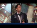 Oscars 2025: Adrien Brody accepts award for best actor in 'The Brutalist'