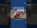 Die Clowns schütteln fleißig Hände und bringen viele zum Lachen #tagesschau #Peru #Clown