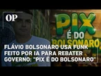 Flávio Bolsonaro usa funk feito por IA para rebater governo: "Pix é do Bolsonaro"