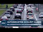 DEUTSCHLAND: MILLIARDEN-STRAFEN DROHEN: Autoindustrie schlägt wegen CO2-Vorgaben Alarm