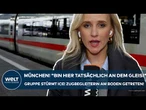 MÜNCHEN: "Bin hier tatsächlich an dem Gleis!" Gruppe stürmt ICE! Zugbegleiterin am Boden getreten