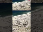 Video taken during a French aid drop over Gaza shows destruction