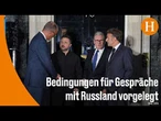 Deutschland, Frankreich und Großbritannien fordern Putin zu Friedensgesprächen auf